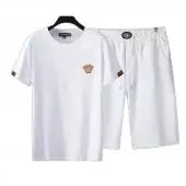chandal versace hombreches courtes mujer hombre medusa broderie white